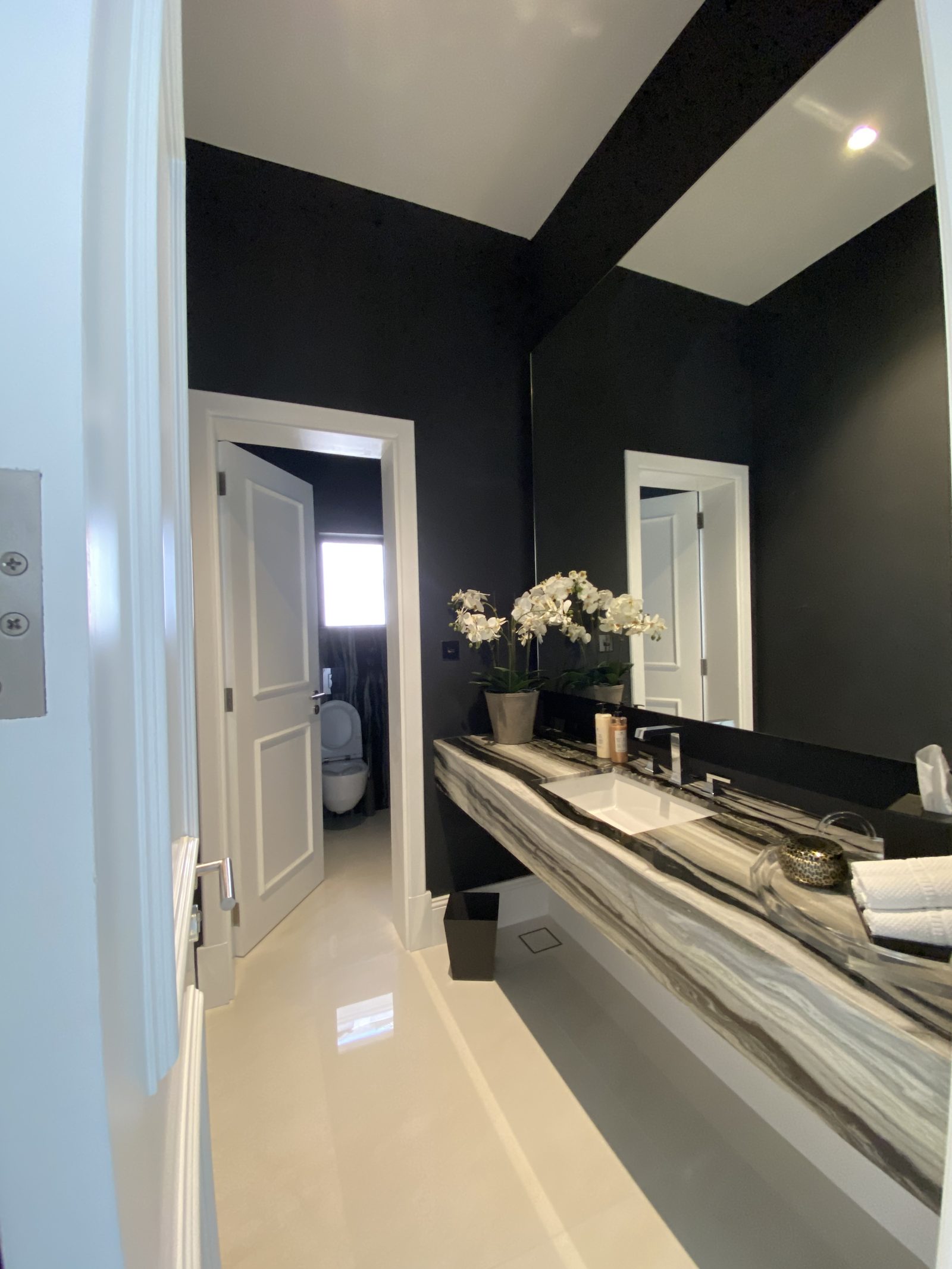 Master bathroom vanity