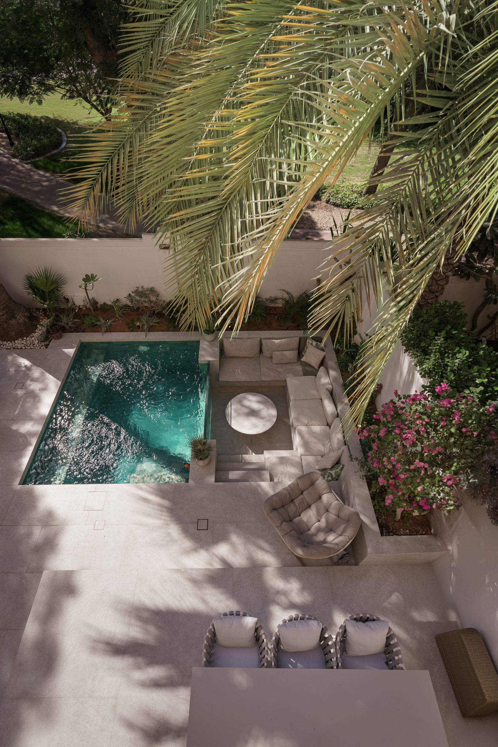 Pool from above