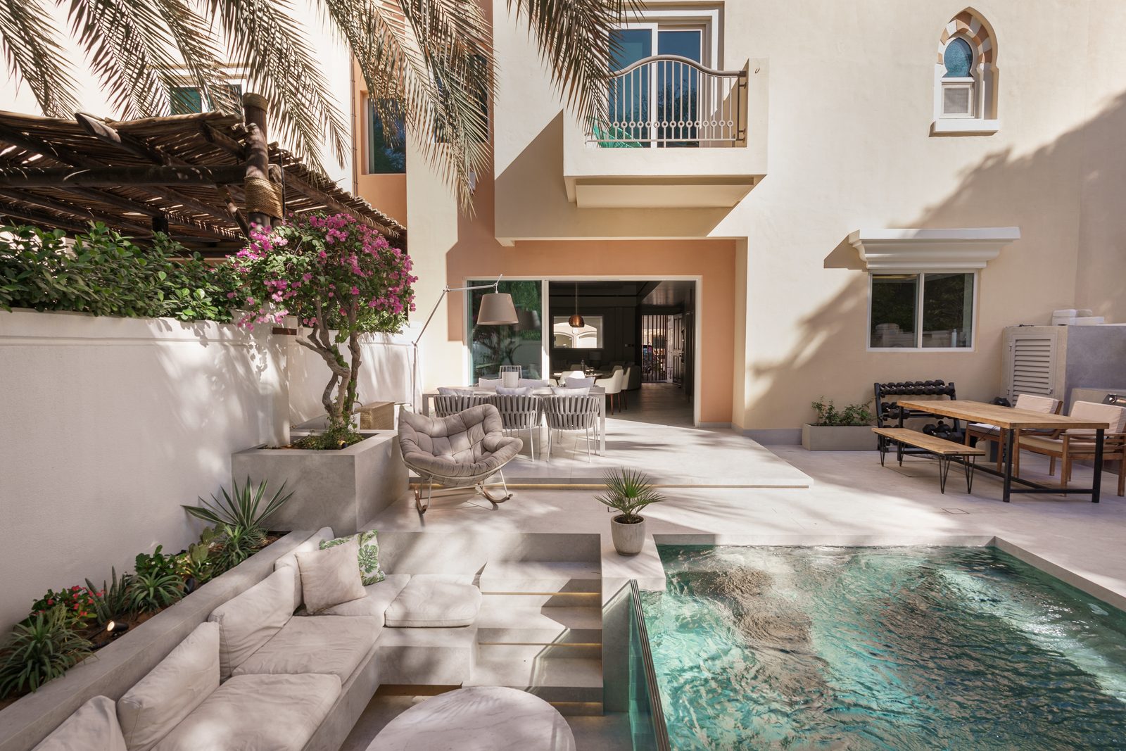 Garden and pool